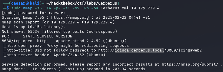 nmap scaan